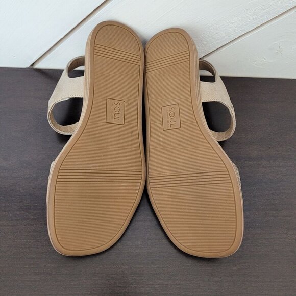 NEW Soul Naturalizer Jayvee Ankle Strap Sandals Metallic Mauve Faux Leather 8W - Picture 9 of 10